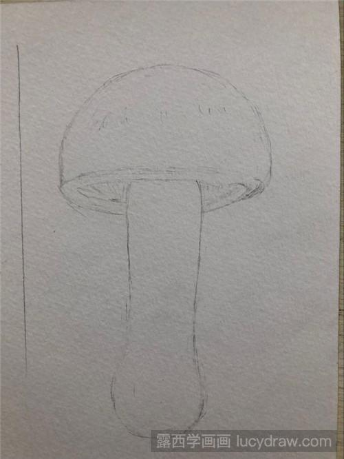水彩怎么画蘑菇