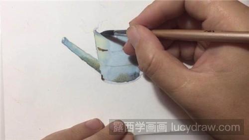 浇花的水壶怎么画