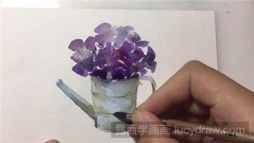 浇花的水壶怎么画