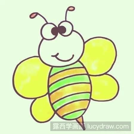 怎么画蜜蜂儿童画