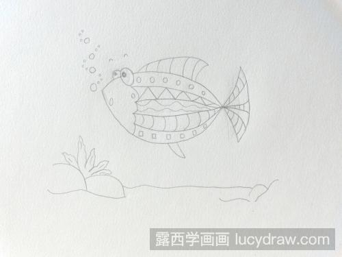 鱼的简笔画法