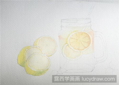 水彩画柠檬的画法