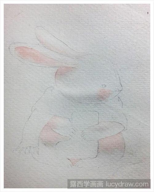 手绘兔子插画教程