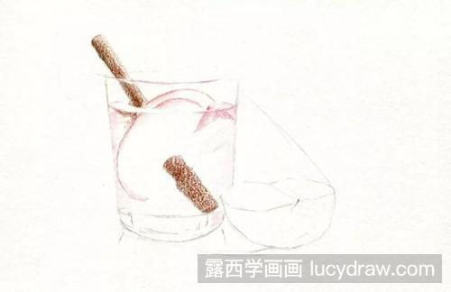 苹果彩铅画步骤