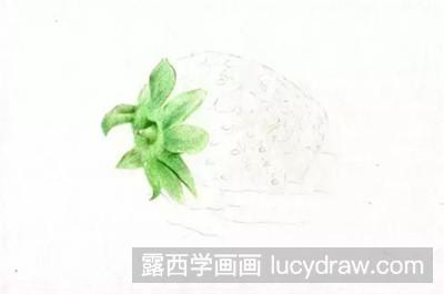 彩铅画草莓教程