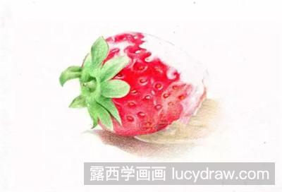 彩铅画草莓教程