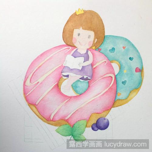 甜甜圈怎么画