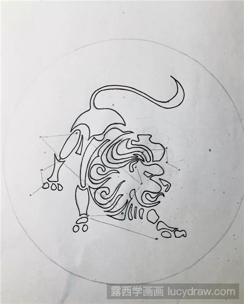 怎么画狮子座