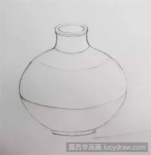 陶罐素描步骤