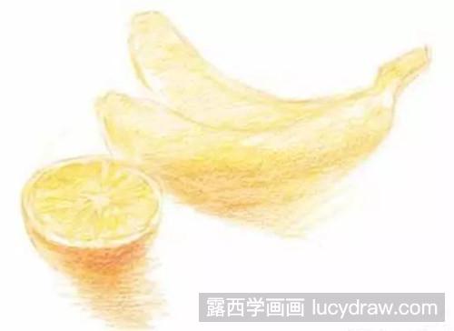 教你画香蕉和橙子