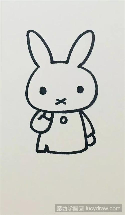 米菲兔简笔画教程