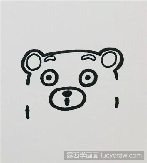 熊本熊简笔画教程