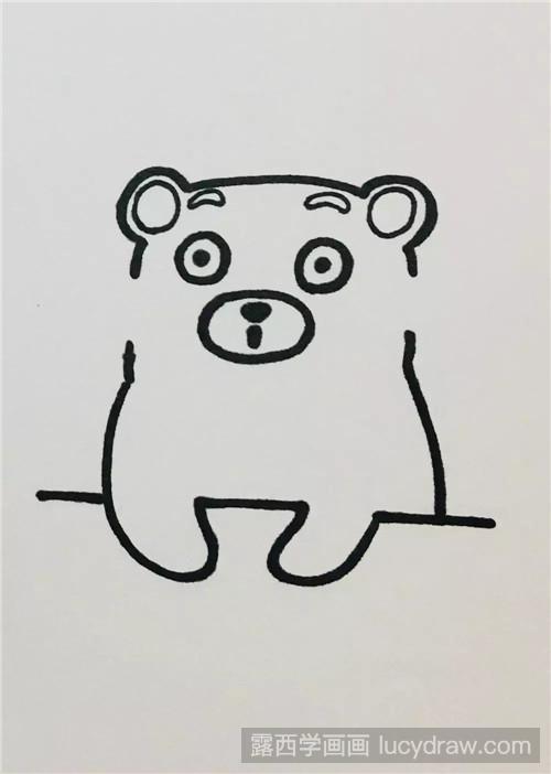 熊本熊简笔画教程