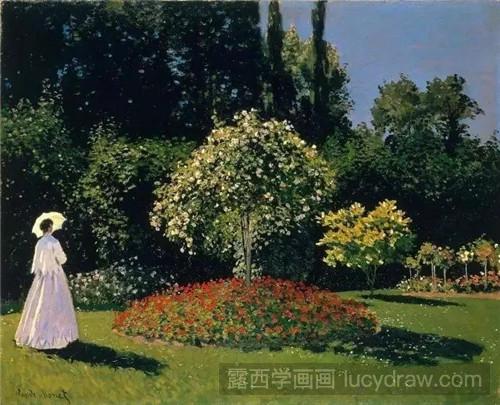 油画欣赏：一组来自19世纪的花园风景画