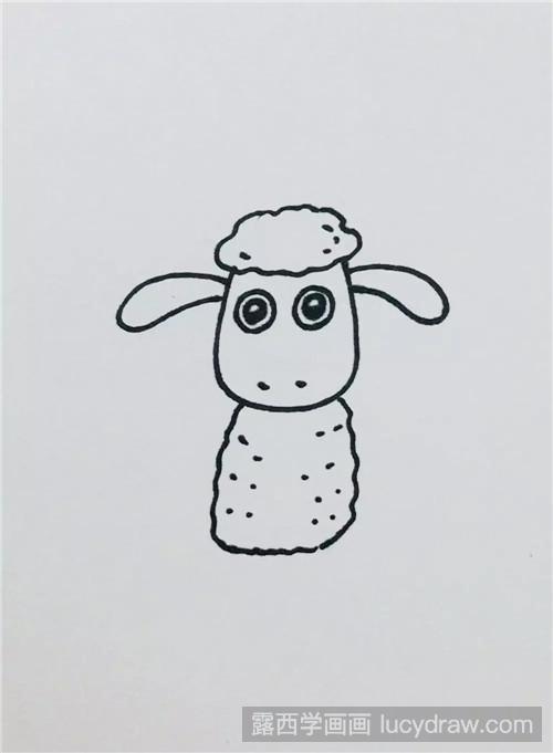 怎么画小羊肖恩