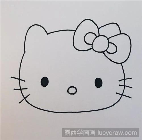 画Hello Kitty步骤 四步学会画Hello Kitty