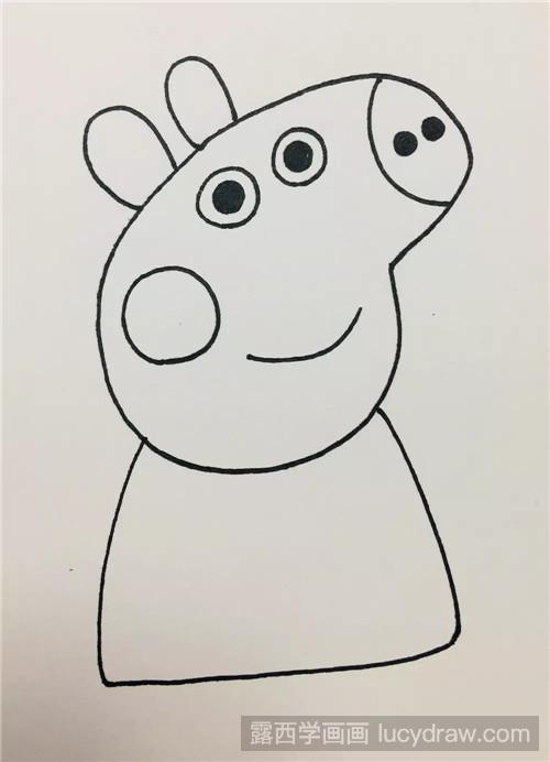 小猪佩奇绘画步骤 一起学画社会猪吧!