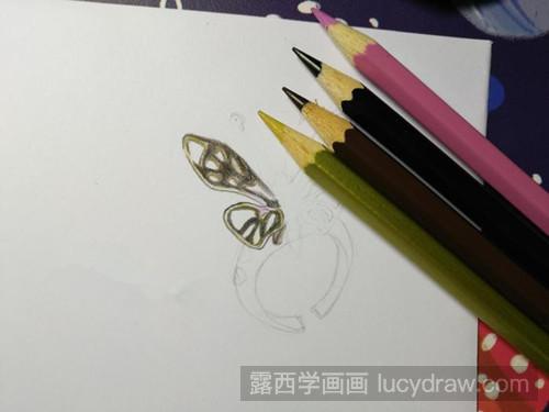 彩铅手绘简单教程：怎样画戒指?