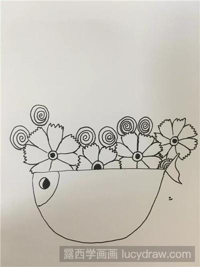 儿童插画教程：花儿的简单画法