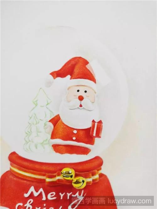 彩铅绘画教程：怎么画圣诞老人?