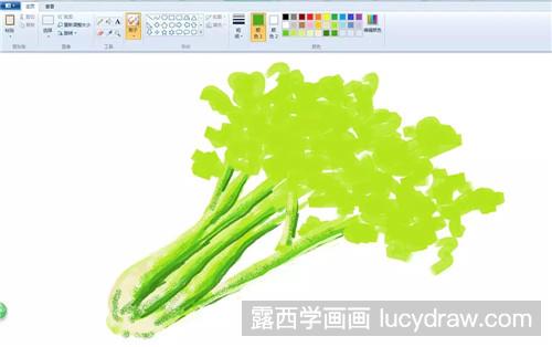 插画手绘教程：芹菜的简单画法