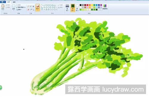 插画手绘教程：芹菜的简单画法