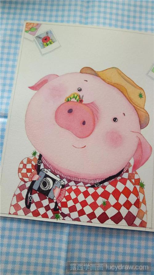 可爱猪怎么画?五步完成!