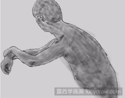 人物裸体素描画怎么画？