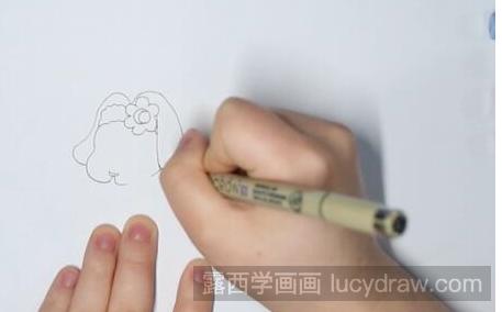 可爱的垂耳兔儿童画怎么画？