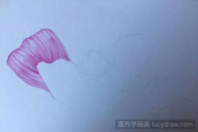 罂粟花彩铅画教程分享，如何画罂粟花?