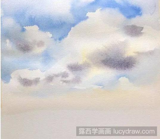 如何画天空与云？水粉画教程分享