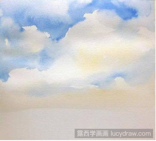 如何画天空与云？水粉画教程分享