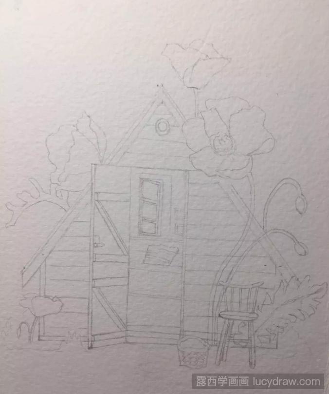 造梦小木屋水彩画教程是什么？