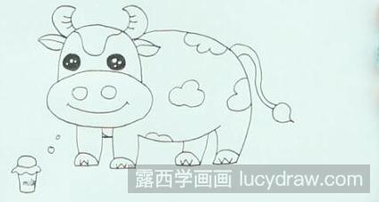 奶牛简笔画怎么画？
