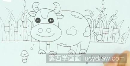 奶牛简笔画怎么画？
