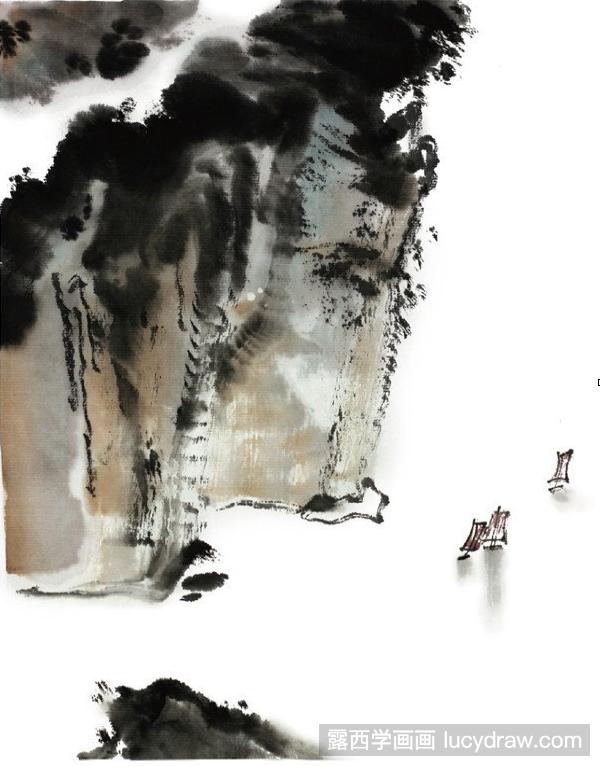 长江三峡水墨画如何画？