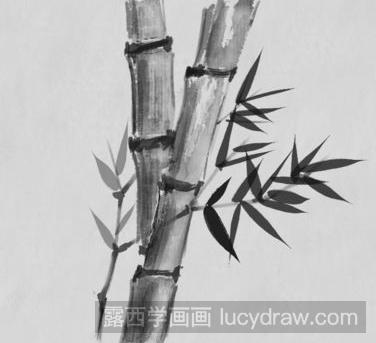 怎样画水墨竹子？简单国画竹子画法