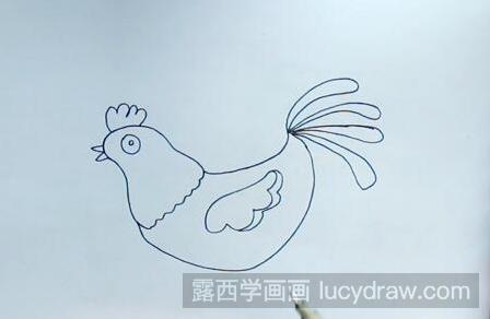大公鸡怎么画？儿童画教程分享
