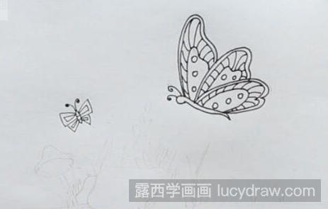 美丽的蝴蝶简笔画怎么画？完成这几步就可以了