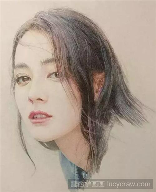 迪丽热巴怎么画？可爱的热巴彩铅画绘画过程详解