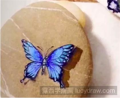 丙烯画蝴蝶怎么画？如何在石头上画一只逼真的蝴蝶？