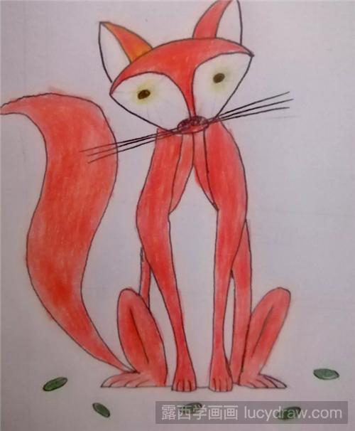 红狐狸如何画？儿童画狐狸画法讲解