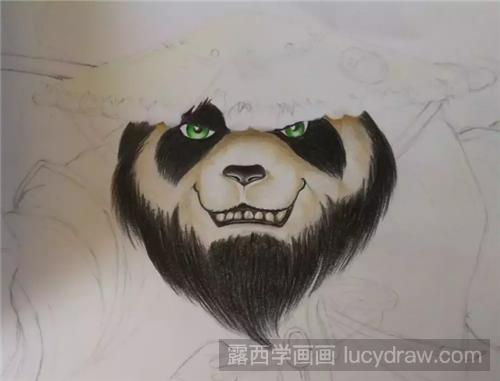 魔兽世界的熊猫人怎么画？怎么用彩铅画熊猫人？