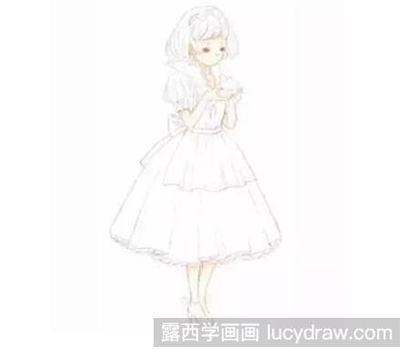 白雪公主怎么画？彩铅白雪公主绘画教程分享