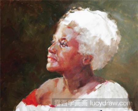 黑人老奶奶怎么画？怎么用油画画出一个老奶奶？