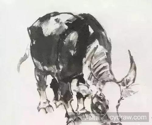 不同姿态的牛怎么画？教你两种牛的国画画法