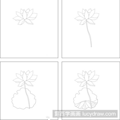 荷花简笔画法是什么？简笔画荷花怎么画？