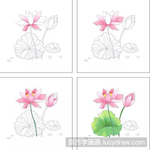 荷花简笔画法是什么？简笔画荷花怎么画？