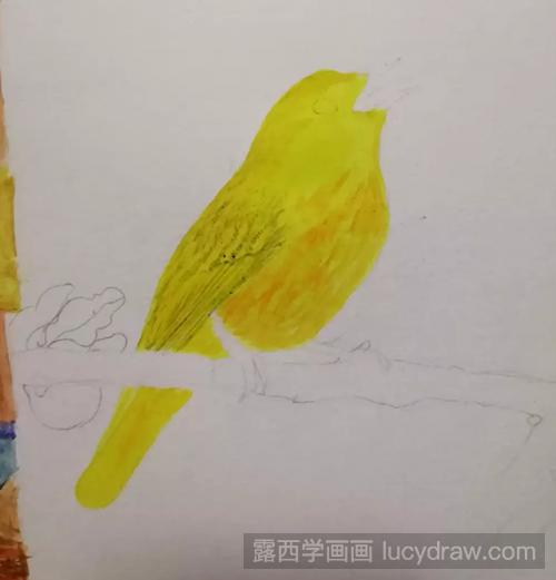 小黄鸟怎么画？水彩雀之灵具体画法是什么？
