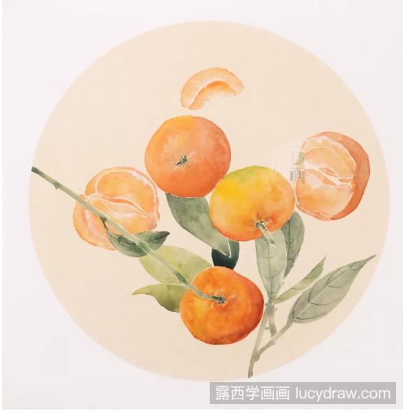 国画橘子怎么画？怎么画出逼真的橘子？
